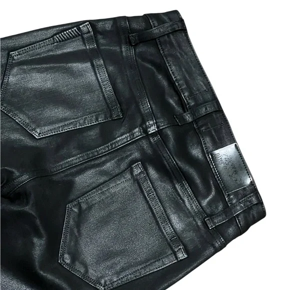 NWT$249 PAIGE Gemma Coated High Waist Cigarette Jeans SIZE 24